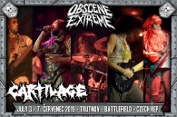 A true portion of pure old-school gore/metal heading towards the boards of Trutnov Battlefield! From San Francisco, the US the gentlemen of CARTILAGE coming to give away infusion rife with infection!!!
