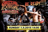 The early bird tickets for the OBSCENE EXTREME 2020 on sale starting 1.9.2019!!!