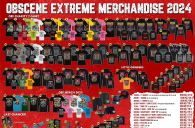 Objednejte si OBSCENE EXTREME merchandise 2024 z dotisku!!!