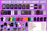 Order OBSCENE EXTREME merchandise 2025 from reprint!!!