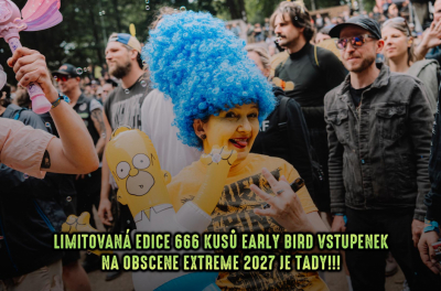 Limitovaná edice 666 kusů EARLY BIRD vstupenek na Obscene Extreme 2027 je tady!!! 
